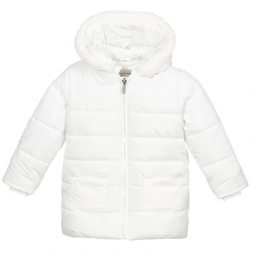 Everything Must Change-Girls Ivory Padded Jacket | Childrensalon Outlet