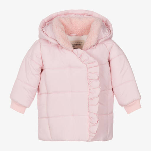 Everything Must Change-Розовая пуховая куртка с капюшоном для девочек | Childrensalon Outlet