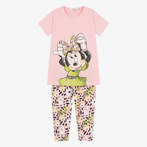 Everything Must Change-Girls Pink Cotton Disney Leggings Set | Childrensalon Outlet