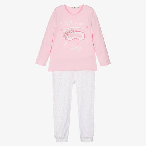 Everything Must Change-Girls Pink Cotton Long Pyjamas | Childrensalon Outlet