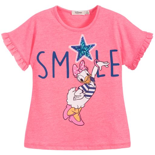Everything Must Change-Girls Pink Disney T-Shirt | Childrensalon Outlet