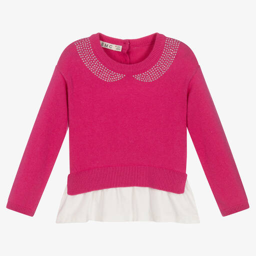 Everything Must Change-Girls Pink Knitted Sweater | Childrensalon Outlet