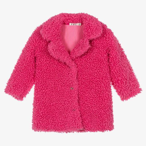 Everything Must Change-Розовое пальто из плюшевого флиса | Childrensalon Outlet
