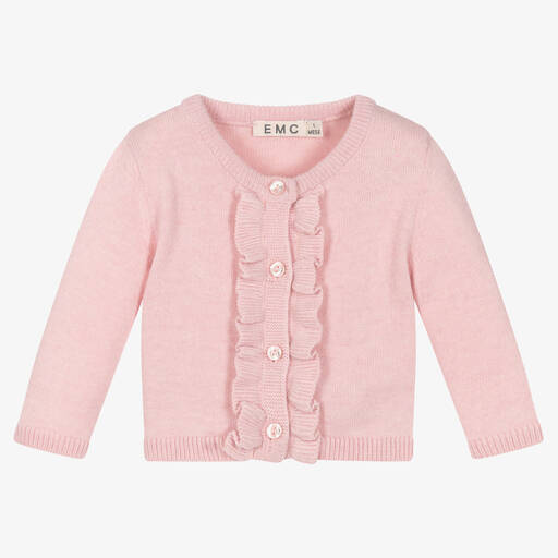 Everything Must Change-Girls Pink Wool & Cashmere Knit Cardigan | Childrensalon Outlet