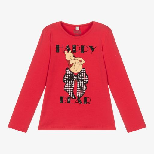 Everything Must Change-Girls Red Cotton Disney Top | Childrensalon Outlet