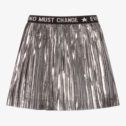 Everything Must Change-Серебристая плиссированная юбка для девочек | Childrensalon Outlet