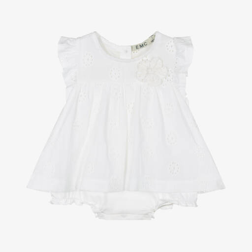 Everything Must Change-Girls White Eyelet Floral Dress | Childrensalon Outlet