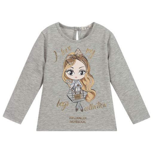 Everything Must Change-Grey Cotton Jersey Top | Childrensalon Outlet