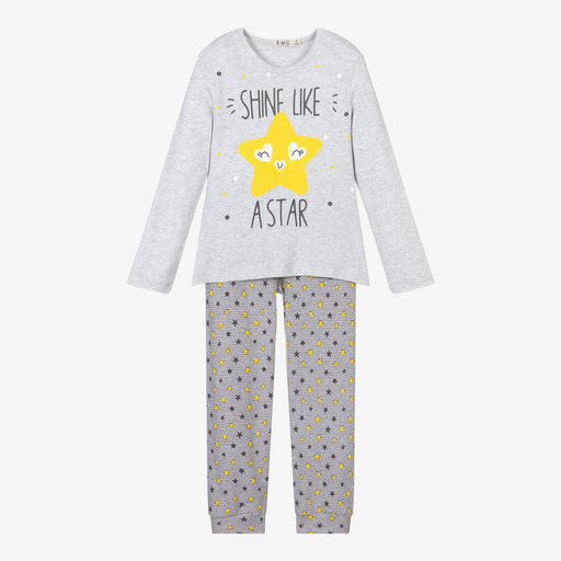 Everything Must Change-Grey Star Cotton Pyjamas | Childrensalon Outlet