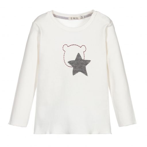 Everything Must Change-Ivory Cotton Baby Top | Childrensalon Outlet