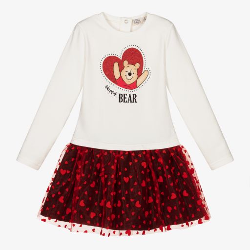 Everything Must Change-Ivory & Red Disney Tulle Dress | Childrensalon Outlet
