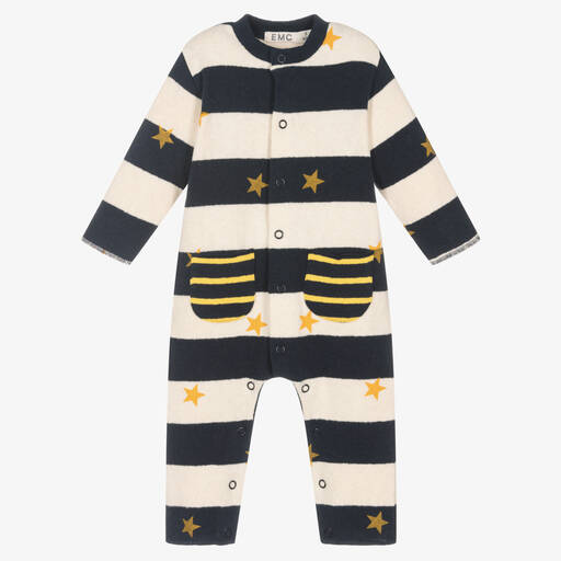 Everything Must Change-Striped Knitted Baby Romper | Childrensalon Outlet