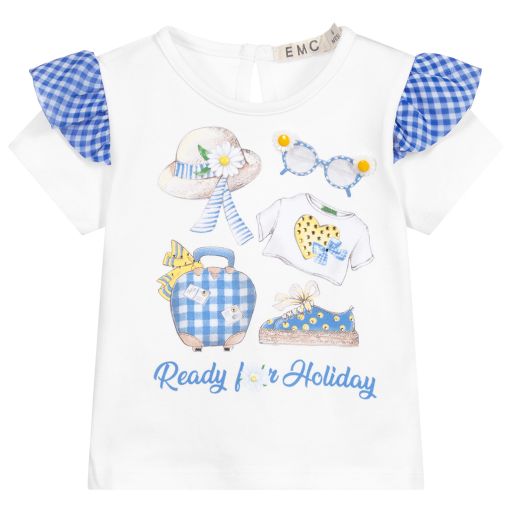 Everything Must Change-White Cotton Baby T-Shirt | Childrensalon Outlet