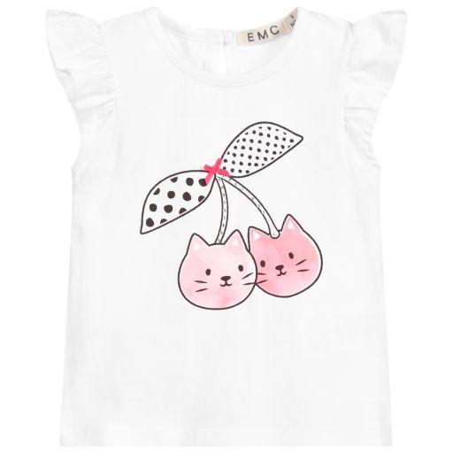 Everything Must Change-White Cotton Baby T-Shirt | Childrensalon Outlet