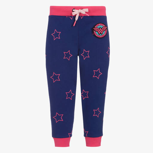 Fabric Flavours-Blue Wonder Woman Joggers | Childrensalon Outlet