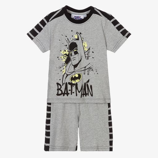 Fabric Flavours-Grey Batman Short Pyjamas | Childrensalon Outlet