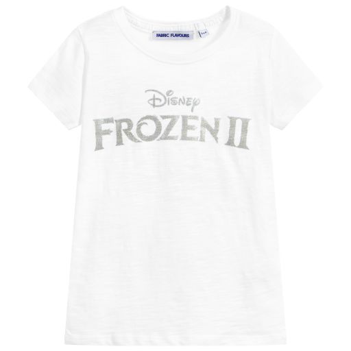 Fabric Flavours-White Disney Frozen 2 T-Shirt | Childrensalon Outlet