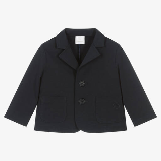 Falcotto by Naturino-Boys Navy Blue Cotton Blazer | Childrensalon Outlet