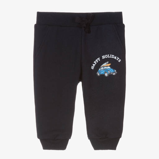 Falcotto by Naturino-Boys Navy Blue Cotton Jersey Joggers | Childrensalon Outlet