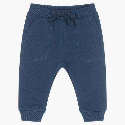 Falcotto by Naturino-Boys Navy Blue Cotton Joggers | Childrensalon Outlet