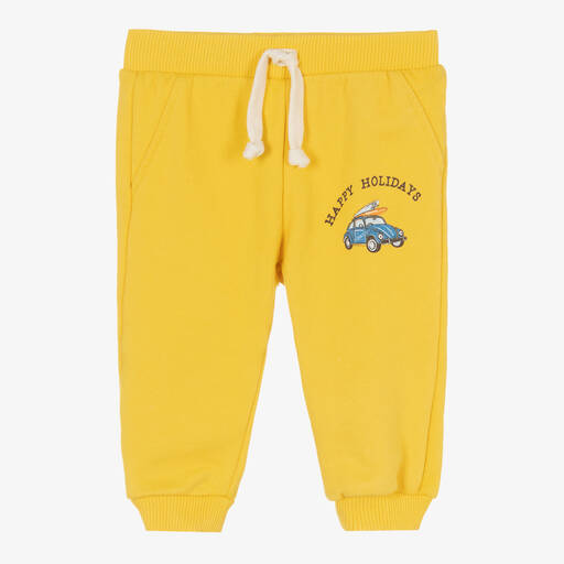 Falcotto by Naturino-Boys Yellow Cotton Jersey Joggers | Childrensalon Outlet