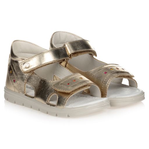 Falcotto by Naturino-Girls Gold Velcro Sandals | Childrensalon Outlet