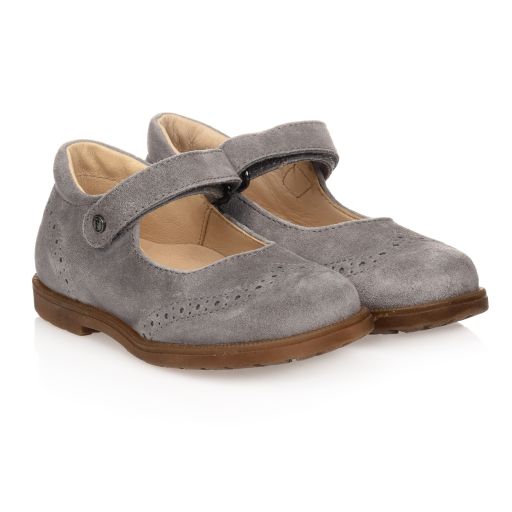 Falcotto by Naturino-Grey Suede Velcro Shoes | Childrensalon Outlet