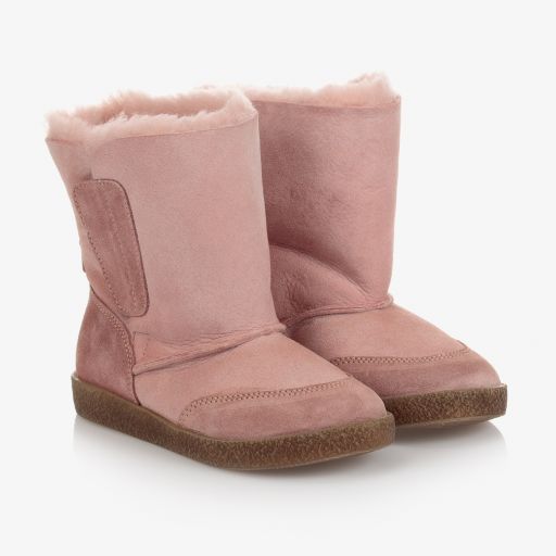 Falcotto by Naturino-Pink Shearling Boots | Childrensalon Outlet