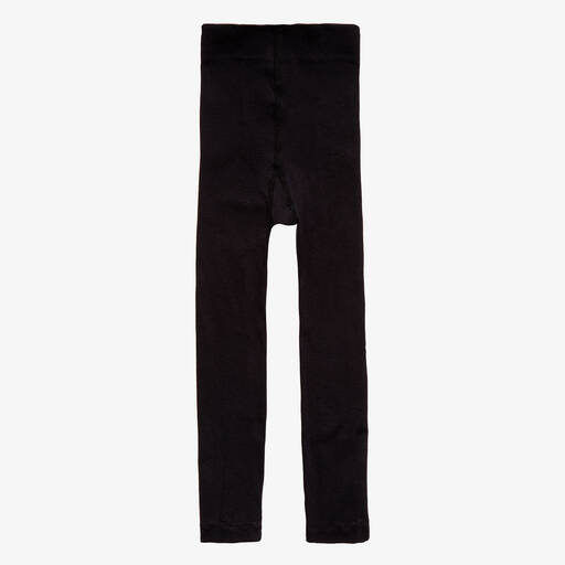 Falke-Schwarze Leggings aus feiner Baumwolle | Childrensalon Outlet