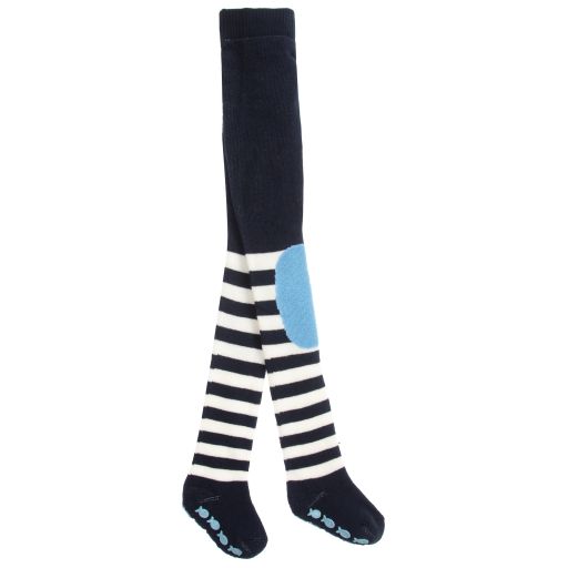 Falke-Blue & White Striped Tights | Childrensalon Outlet