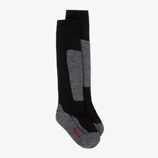 Falke-Boys Active Black Ski Socks | Childrensalon Outlet