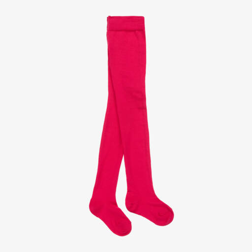 Falke-Girls Fuchsia Pink Cotton Tights | Childrensalon Outlet