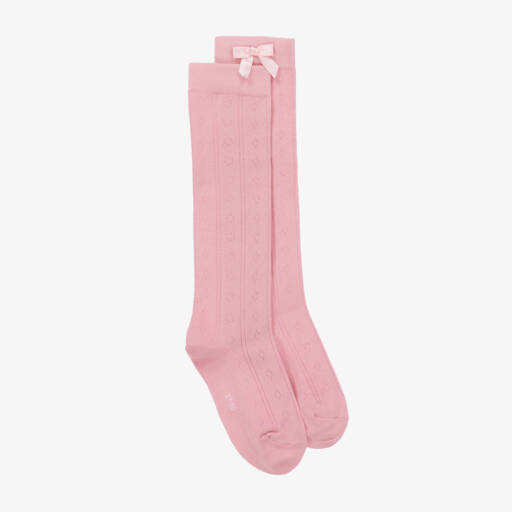 Falke-Girls Soft Pink Knee-Highs | Childrensalon Outlet
