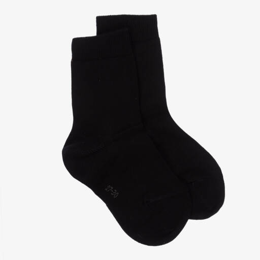 Falke-Мягкие черные хлопковые носки для щиколоток | Childrensalon Outlet