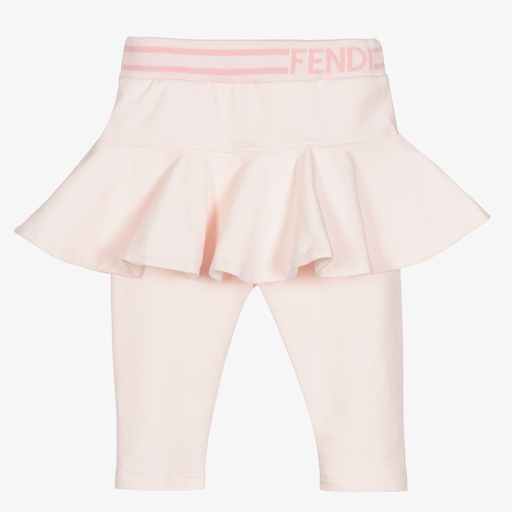 Fendi-Baby Girls Cotton Leggings | Childrensalon Outlet