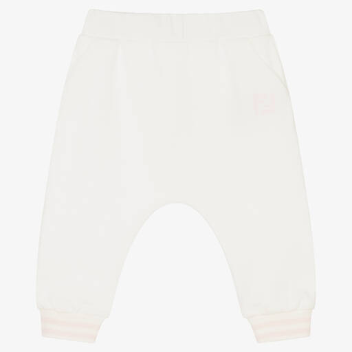Fendi-Baby Girls Ivory Trousers | Childrensalon Outlet