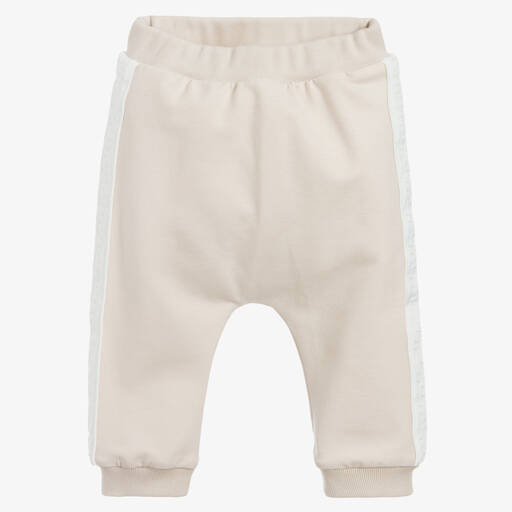 Fendi-Pantalon de jogging beige en coton FF Bébé | Childrensalon Outlet