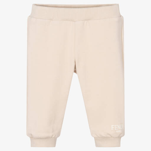 Fendi-Бежевые хлопковые штанишки | Childrensalon Outlet