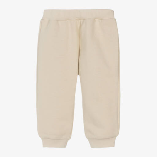 Fendi-Beige Cotton Logo Joggers | Childrensalon Outlet
