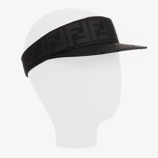 Fendi-قبعة شمس فايزور لون أسود | Childrensalon Outlet
