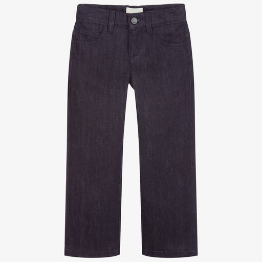 Fendi-Boys Dark Blue Denim Jeans | Childrensalon Outlet