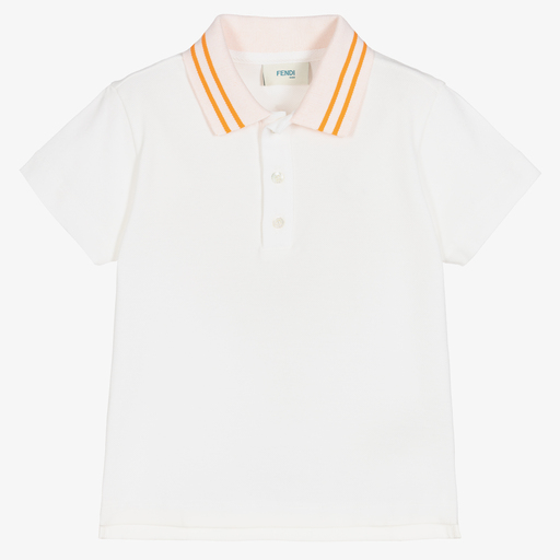 Fendi-Boys Ivory Cotton Shirt | Childrensalon Outlet