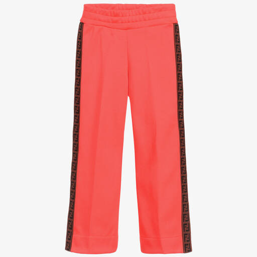 Fendi-Girls Neon Pink Trousers | Childrensalon Outlet