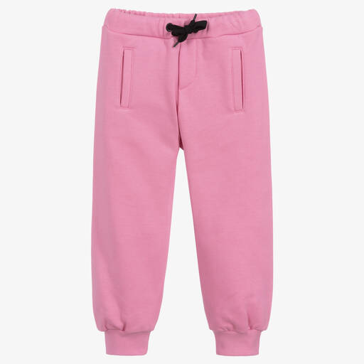 Fendi-Розовые спортивные штаны из хлопка с логотипом для девочек | Childrensalon Outlet