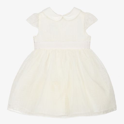 Fendi-Ivory Silk Organza Dress Set | Childrensalon Outlet