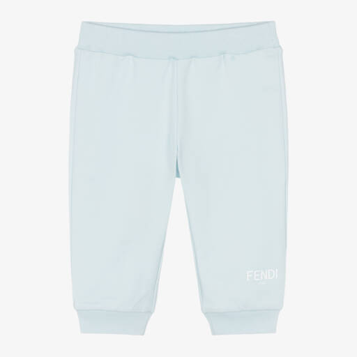 Fendi-Soft Blue Baby Jogger Pants | Childrensalon Outlet