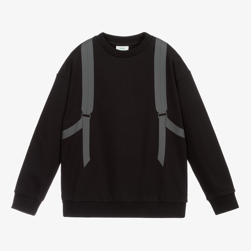 Fendi-Sweat-shirt noir Sac à dos Ado | Childrensalon Outlet