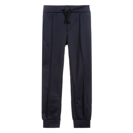 Fendi-Teen Boys Blue Logo Joggers  | Childrensalon Outlet