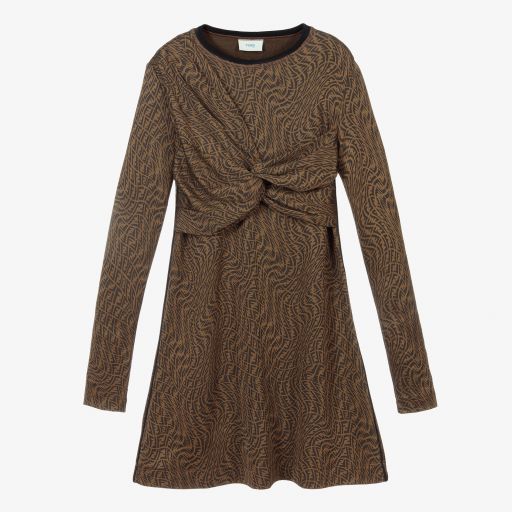 Fendi-Teen Girls FF Vertigo Dress | Childrensalon Outlet