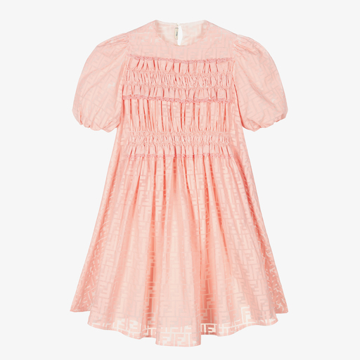 Fendi-Teen Girls Pink FF Dress | Childrensalon Outlet